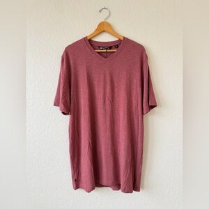 Travis Matthew Men's V-Neck Maroon Shirt NWT Size Large